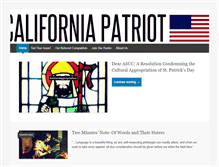 Tablet Screenshot of californiapatriot.org